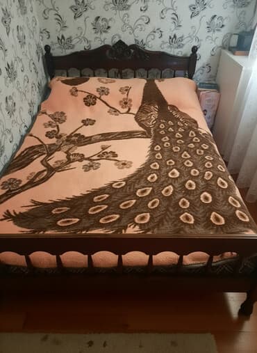 çarpayı satılır: İşlənmiş, İkinəfərlik çarpayı, Bazasız, Matras ilə, Siyirməsiz — 1