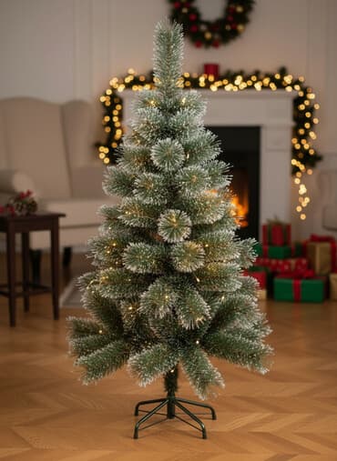 yeni aboylar: Süni Şam Ağacı – qar effektli, metal dayaqlı,heç bir sökük qırıq — 3