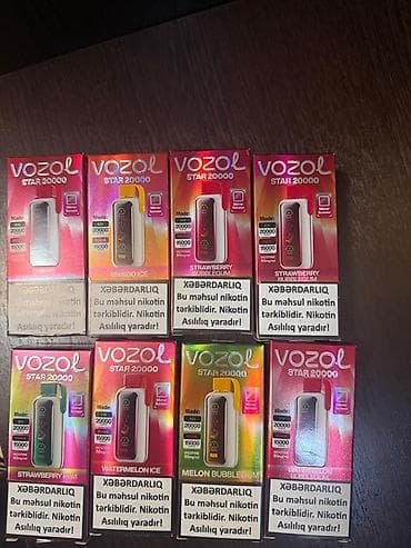 qelyan aparatı: VOZOL birdəfəlik elektron siqaretlər – müxtəlif seriyalar və dadlar — 2