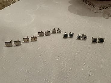 Kişi aksesuarları dəsti - Qol düymələri: Fərqli dizaynlarda bir neçə — 3