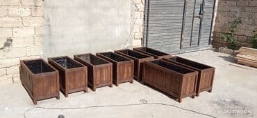 meyve agaci: Taxta dibcəklər dekorativ ağaclar və güllər üçün istənilən ölçüdə və — 5