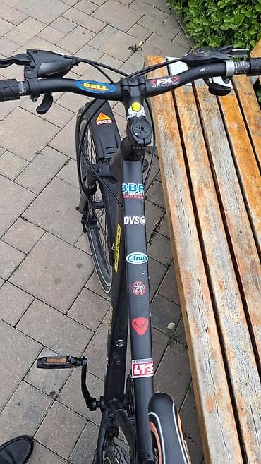 velosiped satisi lenkeran: Şəhər və asudə gəzintilər üçün çoxfunksiyalı velosiped - Rəng: qara — 2