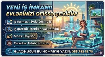iş elanları elektrik: Evde oturaraq online iş imkanı😍"Career Shine şirketi terefinden" — 1