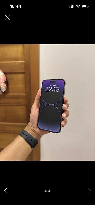 iphone original adapter: IPhone 14 Pro, 256 GB, Deep Purple, Zəmanət, Simsiz şarj, Face ID — 4