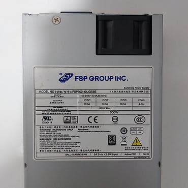 masaustu kompyuter: Qida Bloku “600Watt 80+ Silver 10pin 4+4pin 2pin 2x6+2pin FSP — 6