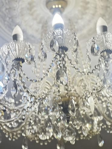 Çılçıraq, 5 lampa, Xrustal