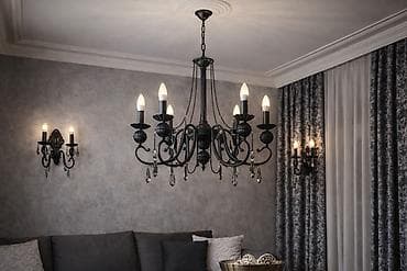 Çılçıraq, 8 lampa, Metal