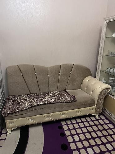 gen: Künc divan dəsti - Tərkibi: 1 ədəd L formalı künc divan və 1 ədəd — 3