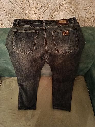 aşpaz geyimi: Klassik tünd-mavi rəngli cins şalvar - Model: düz kəsim, daralan balaq — 5