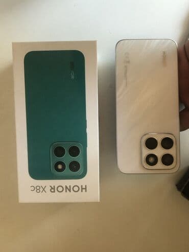 mingecevir telefon satisi: Honor X8, 128 GB, rəng - Ağ, Barmaq izi — 7