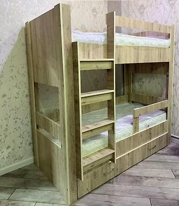 Uşaq mebeli: Oğlan və qız üçün, Yeni, Çarpayı, Matras ilə, Siyirməli, Taxta — 3