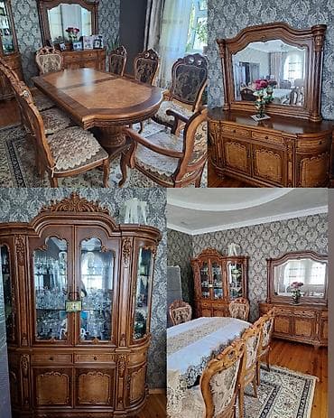 Мебель: F99Malaziya istehsalı Qonaq dəsti satılır 600₼. Masa 8 — 1