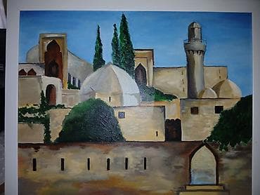 Digər ev dekoru: Rəsm əsəri – “İçərişəhər panoraması” - Texnika: yağlı boya, kətan — 2