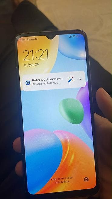 Redmi 10C, 64 GB, rəng - Boz, Barmaq izi — 1