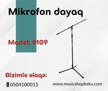 mikrofon dayaq: Mikrofon dayaq Model: S109 🚚Çatdırılma xidməti mövcuddur — 1