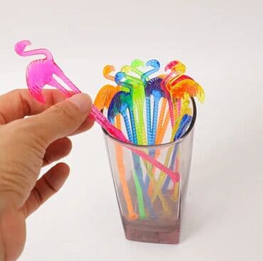 Yeni il oyuncaqları və bəzəkləri: Muxtalif Party kecirtmek ucun stol bezekleri. Koktel aksesuarlari — 3