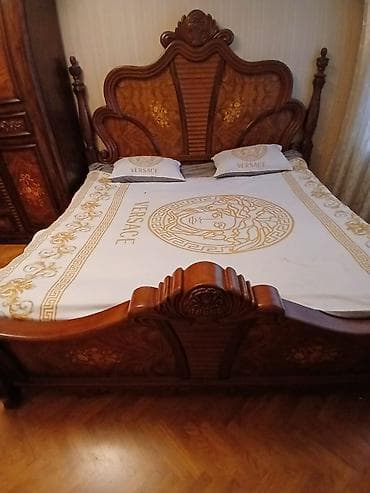 2 спальная кровать: Двуспальная кровать, Шкаф — 4