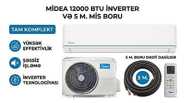 çanta: ❄️ Midea 12000 BTU İnverter Kondisioner ✔️ İnverter texnologiyası ✔️ — 1
