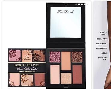 gun eynəyi: Too Faced “Born This Way – Warm Ember Nudes” mini göz kölgəsi paleti — 3