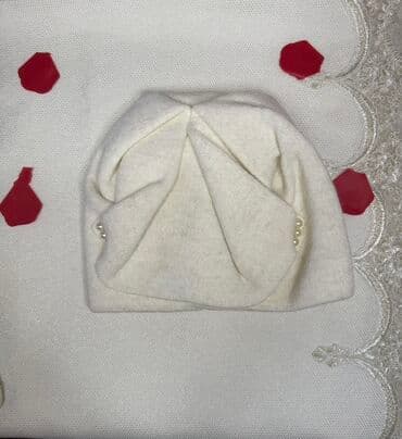 женские белые свитера: Ağ rəngli qadın bereti/şapkası .Təmiz türk malı . - Yumşaq toxumalı — 4