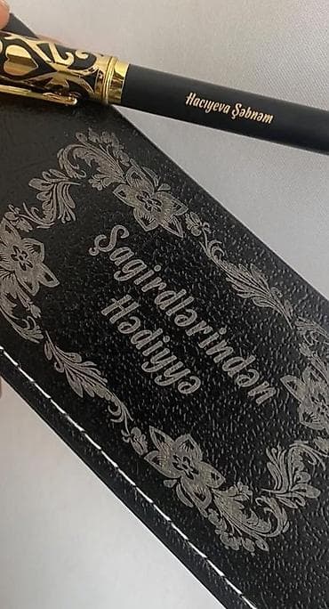 qara lovhə: Fərdi yazılı hədiyyə qələmləri - Ad, soyad, baş hərflər və ya — 4