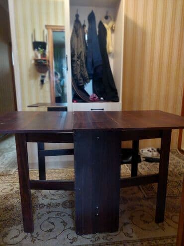 Qab-qacaq və mətbəx ləvazimatları: İşlənmiş, Açılan, MDF, Dördbucaq masa — 2