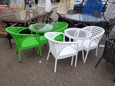 дачный набор стол и стулья: Stol və stul dəstləri — 4