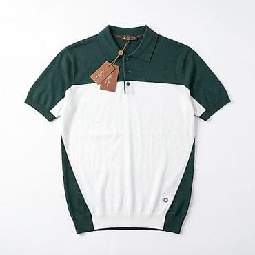 stringer alt geyimi: Qısaqollu polo köynək – rəng bloklu dizayn - Model: kişinin qısaqollu — 1