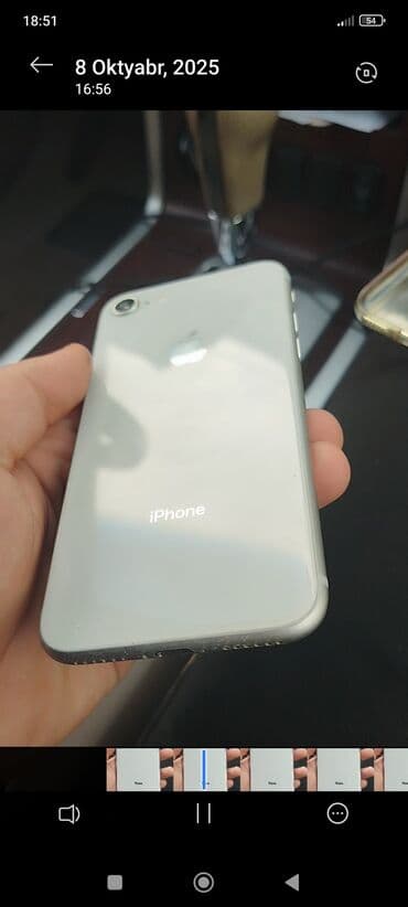 сотовый телефон fly ezzy 9: IPhone 8, Ağ — 3