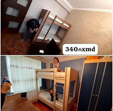 usag ucun: Uşaq otağı üçün iki mərtəbəli çarpayı dəsti - İki mərtəbəli taxta — 1
