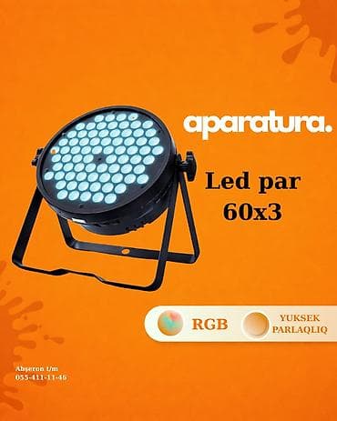Led Par 60x3 (RGB) – Yüksək Parlaqlıq Tədbir və məkanların