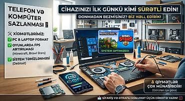 printer epson l850: Telefon və kompüter sazlanması xidməti Xidmətlər: - PC və noutbuk — 1