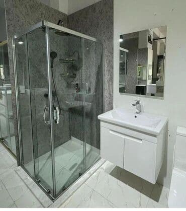 hamam kabin: Yeni Üstü açıq kabina, Künc üçün, Pulsuz çatdırılma — 4