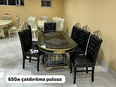 nerj stol: Dördbucaq masa, Qonaq otağı üçün, 6 nəfər, Açılmayan, Türkiyə, 1 il zəmanət — 4