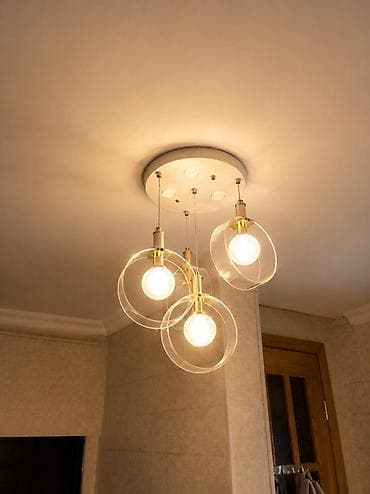 saat alan: Çılçıraq, 3 lampa, Metal — 1
