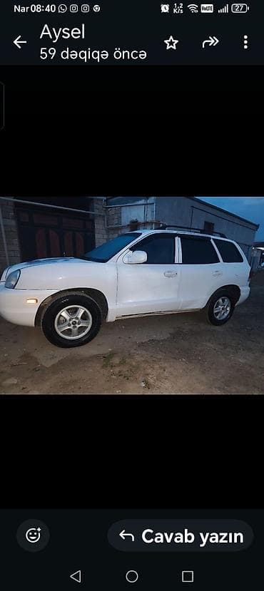 opel satisi: Hunday santafe mașin satılır 11min manata 2004 mașindi 2, 4 amatör — 6