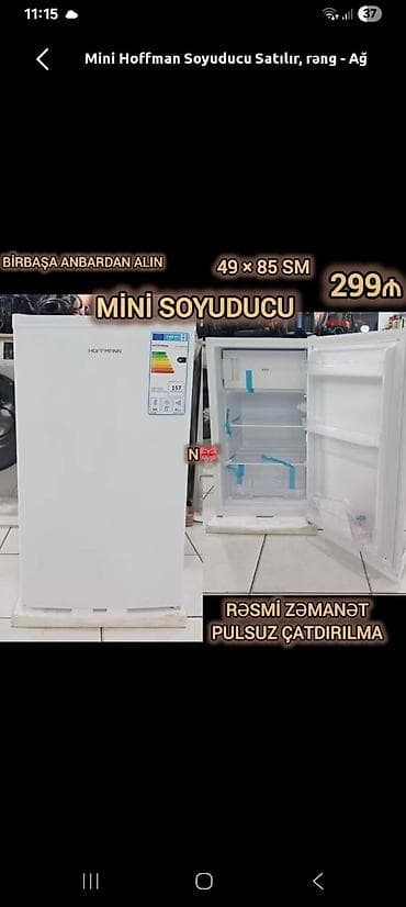 qara soyuducu: Mini Hoffman Soyuducu Satılır, rəng - Ağ — 1
