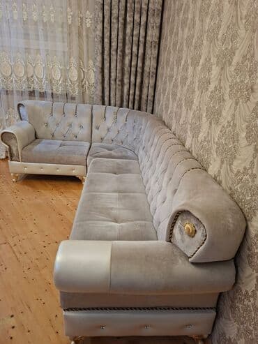 künc divan modelleri 2021: Künc divan, Açılmayan, Bazasız, Vеlur parça — 1