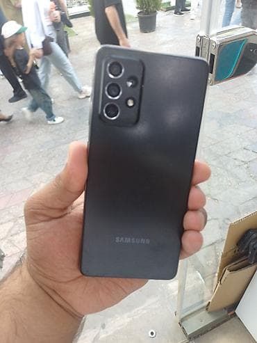 iphone 12 pro kreditle: Samsung Galaxy A52, 128 GB, rəng - Qara, Barmaq izi — 2