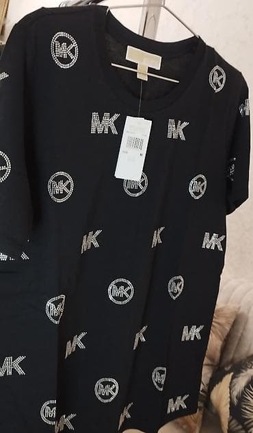 maykalar: Michael Kors qadın T‑şort - Model: JR651XG97J - Rəng: Black (qara) - — 1