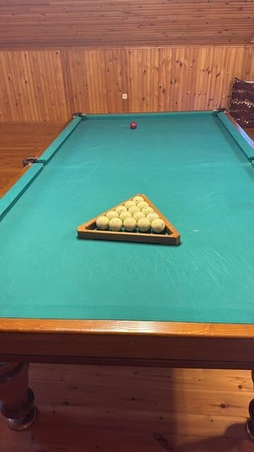 дом с бассейном: Bilyard masası – klassik dizayn - Ölçü: böyük ölçülü peşəkar masa — 3