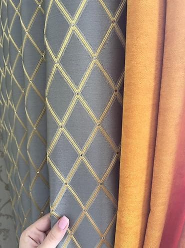 rcd perdeler: Çox gözəl pərdə, iki rəngdən tikilib keyfiyyətli materialdan, istifadə — 1