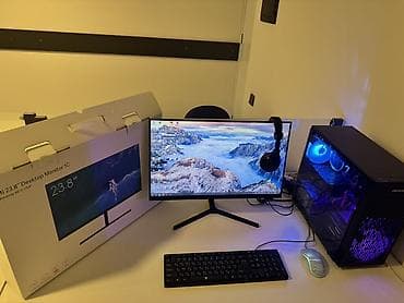 komputerlər: Masaüstü komputer satılır tam ideal vəziyyətdə monitor yeni alınıb — 2