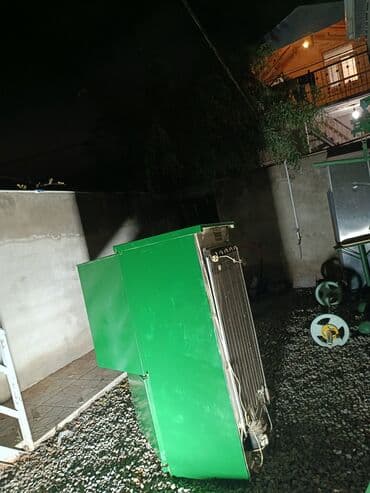 Mətbəx kombaynları və doğrayıcıları: Yaşıl rəngdə iki qapılı soyuducu - Tip: məişət soyuducusu, iki — 2