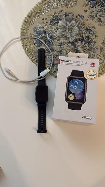 saat telefon qiymetleri: Smart saat, Huawei, Sensor ekran, rəng - Qara — 2