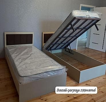 tek dolablar: Bazalı tək nəfərlik çarpayı - Aşağı hissəsi bazalı – geniş saxlama — 1