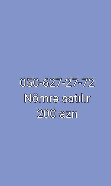 naxtel nömrə satışı: Nömrə: ( 050 ) ( 6272772 ), Yeni — 1