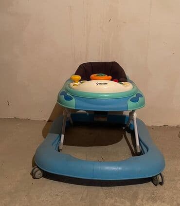 əsalar: Uşaq gəzdirəni (walker) – Dolu/Delijan brendi - Rəng: mavi–türkül–ağ — 2