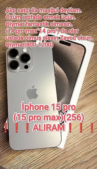 en ucuz apple macbook pro: IPhone 15 Pro, 256 GB — 1