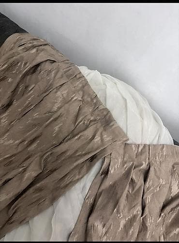 perde dekoru: İpək effektli pərdə dəsti - Tərkib: yüngül, parıltılı toxumalı — 1